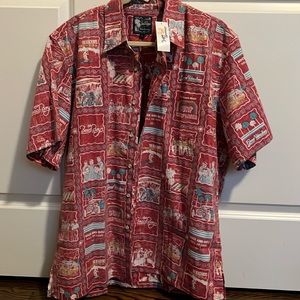 Reyn Spooner Beach Boys Hawaiian Button Down Shirt Large NWT